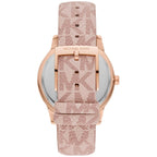 Michael Kors Tibby Multifunction Pink PVC/Polyurethane Strap Women's Watch - MK2955