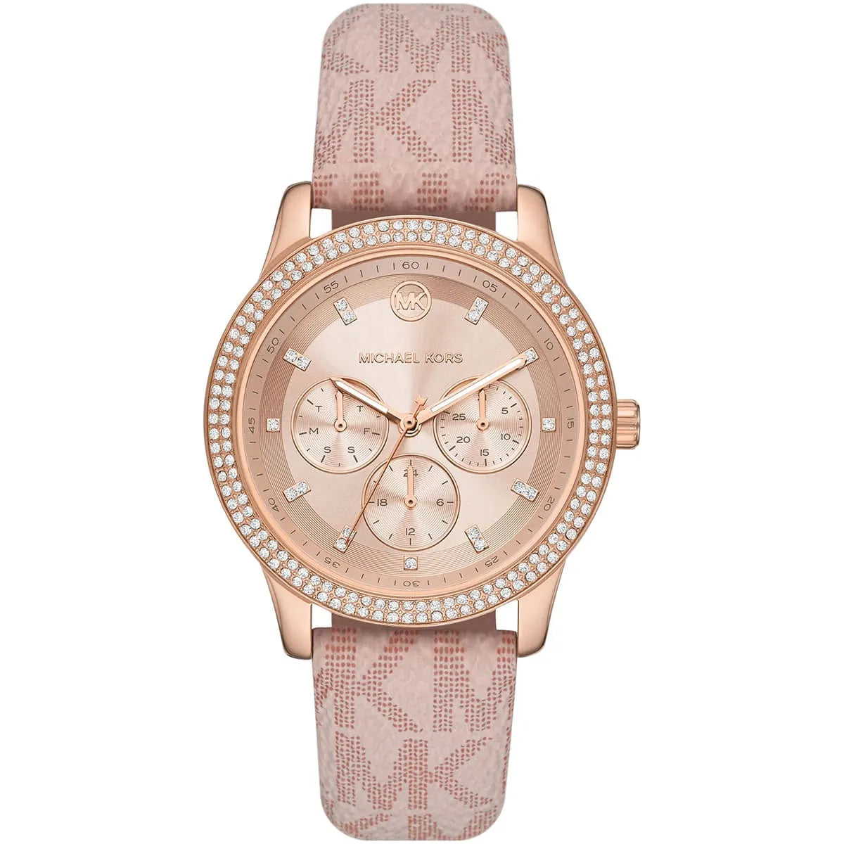 Michael Kors Tibby Multifunction Pink PVC/Polyurethane Strap Women's Watch - MK2955 Hoofdafbeelding