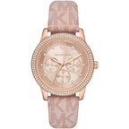 Michael Kors Tibby Multifunction Pink PVC/Polyurethane Strap Women's Watch - MK2955