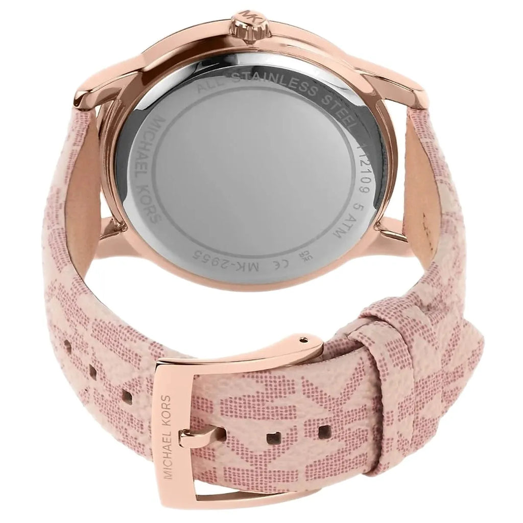 Michael Kors Tibby Multifunction Pink PVC/Polyurethane Strap Women's Watch - MK2955