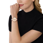 Michael Kors Parker Merlot PVC with Logo Women's Watch - MK2974