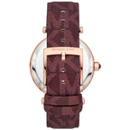 Michael Kors Parker Merlot PVC with Logo Women's Watch - MK2974