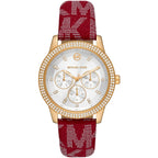 Michael Kors Tibby Multifunction Red Logo Strap Women's Watch - MK2975