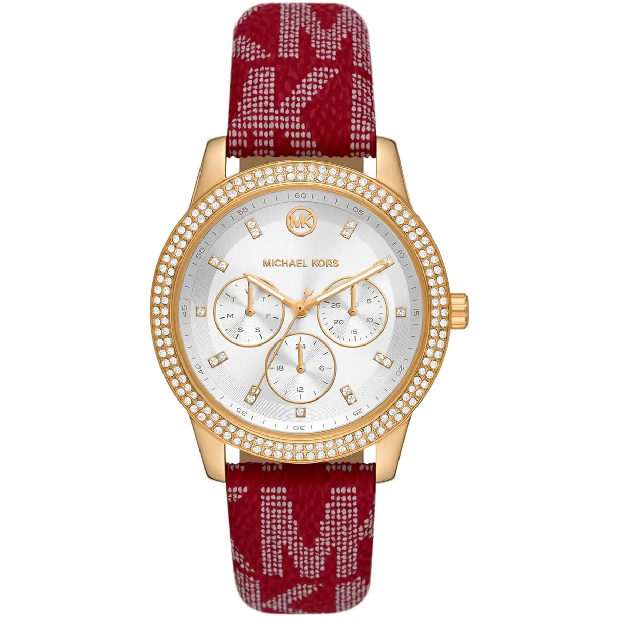Michael Kors Tibby Multifunction Red Logo Strap Women's Watch - MK2975 Hoofdafbeelding