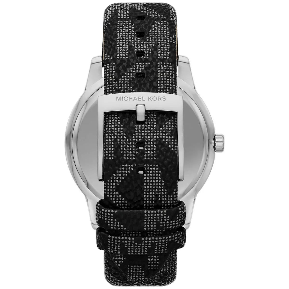 Michael Kors Tibby Chronograph Black Dial Black Genuine Leather Women's Watch - MK2976