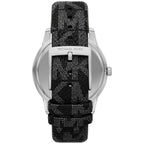 Michael Kors Tibby Chronograph Black Dial Black Genuine Leather Women's Watch - MK2976
