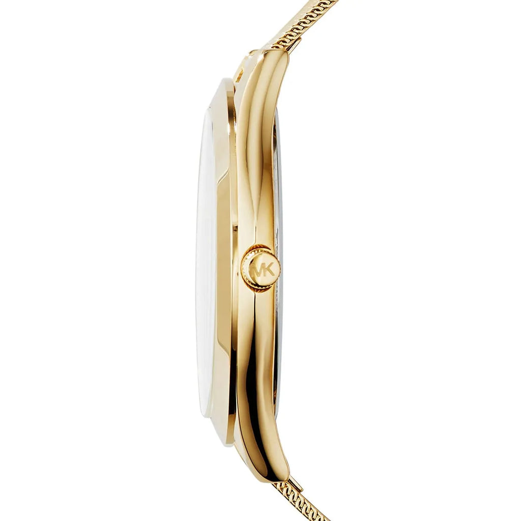 Michael Kors Slim Runway Gold Mesh Women's Watch - MK3282
