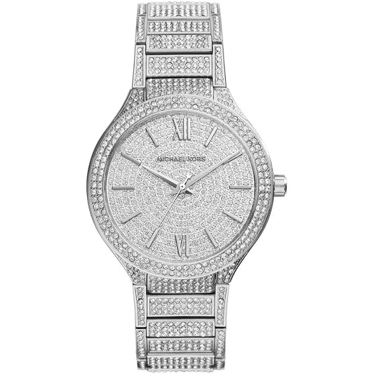 Michael Kors Kerry 38mm Silver Dial Silver-Tone Pavé Women's Watch MK3359