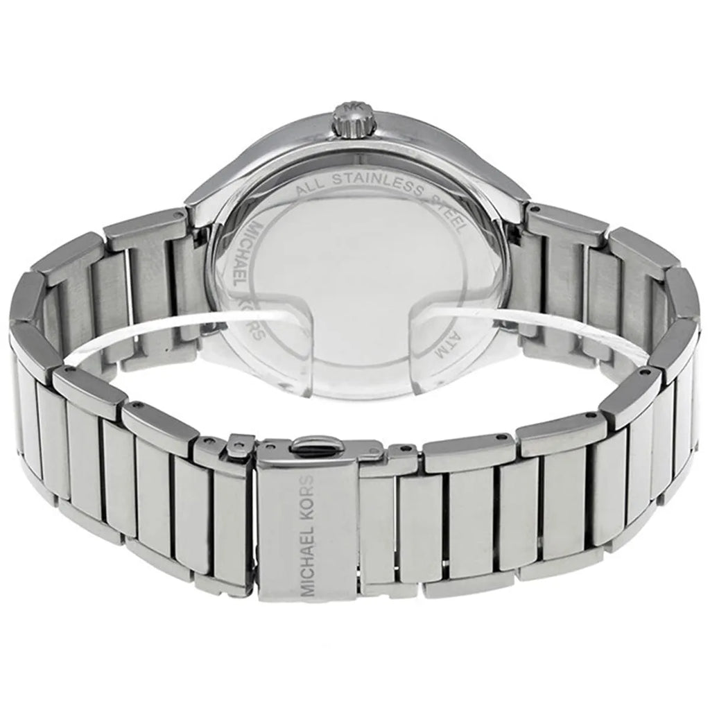 Michael Kors Kerry Pavé Chambray Blue MOP Dial Silver Women's Watch - MK3395