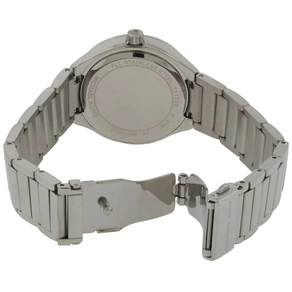 Michael Kors Kerry Pavé Chambray Blue MOP Dial Silver Women's Watch - MK3395