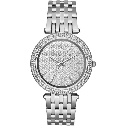 Michael Kors Darci 39mm Silver Dial Silver-Tone Pavé Women's Watch MK3404