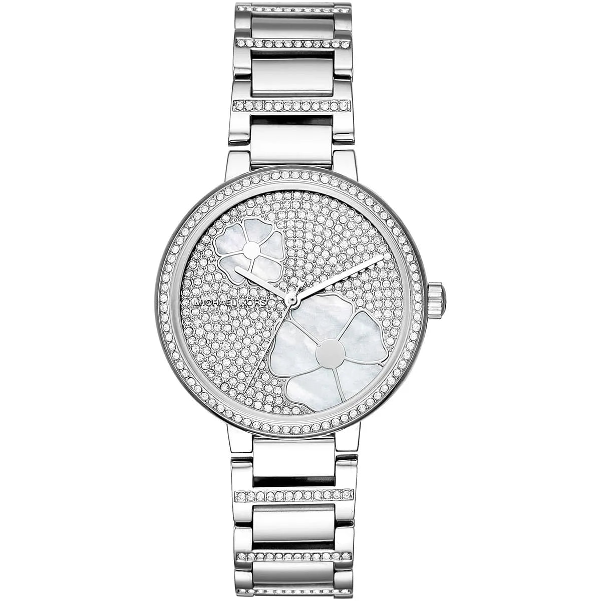 Michael Kors Courtney Pavé zilveren dameshorloge - MK3835 Hoofdafbeelding