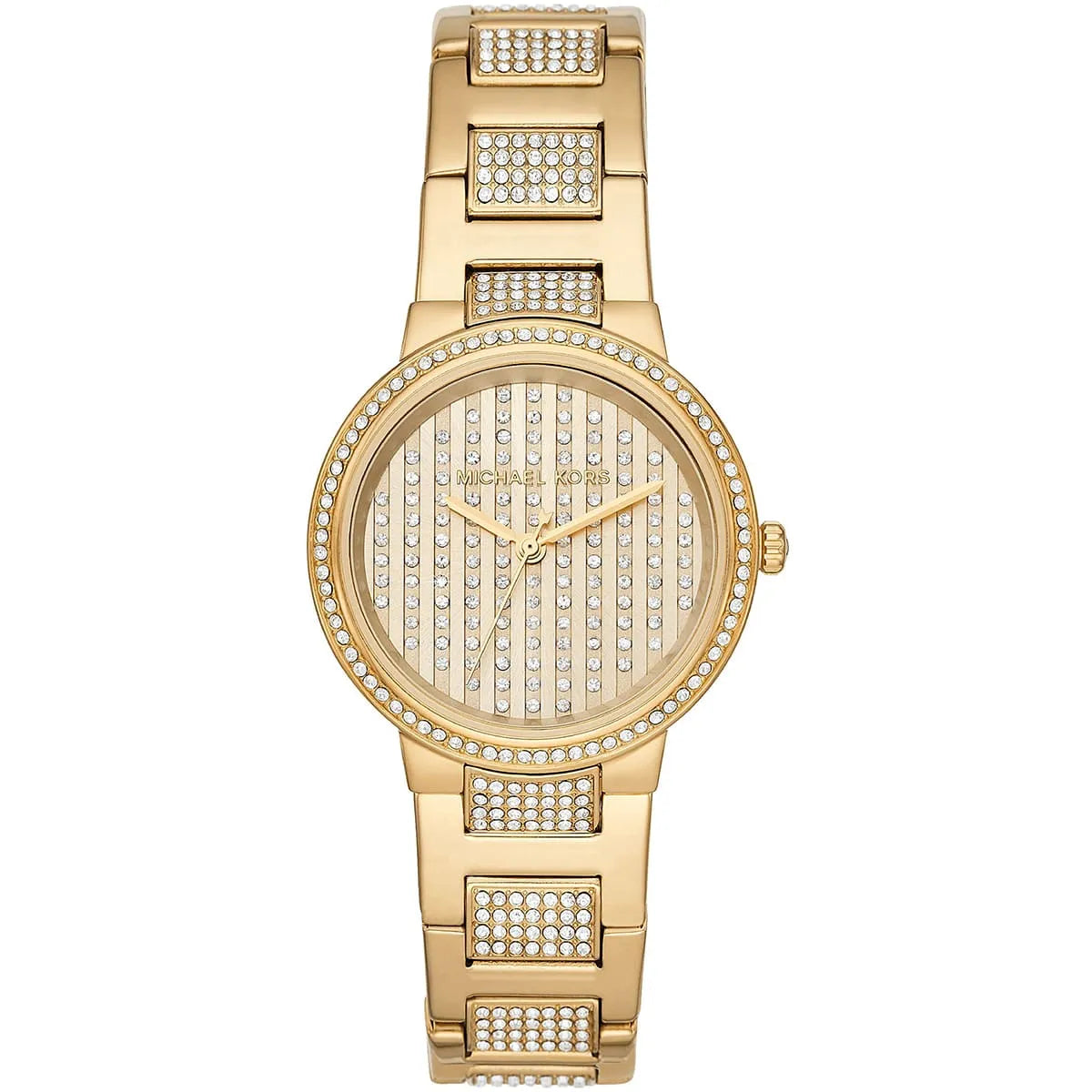 Michael Kors Gabbi Pave dameshorloge in goudkleur - MK3985 Hoofdafbeelding