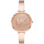 Michael Kors Charley Pavé Rose Gold Half-bangle Women's Watch - MK4433
