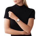 Michael Kors Darci White MOP Dial Rose-gold Mesh Women's Watch - MK4519
