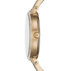 Michael Kors Jaryn Gold with Pavé Dial Two-tone Slim Bangle Women's Watch - MK4544
