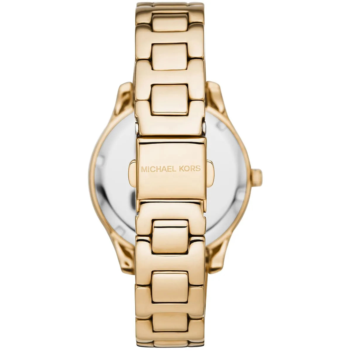 Michael Kors Liliane Dameshorloge met witte parelmoeren wijzerplaat en gouden accenten - MK4555