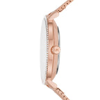 Michael Kors Mini Pyper White MOP Dial Rose-gold Women's Watch - MK4588