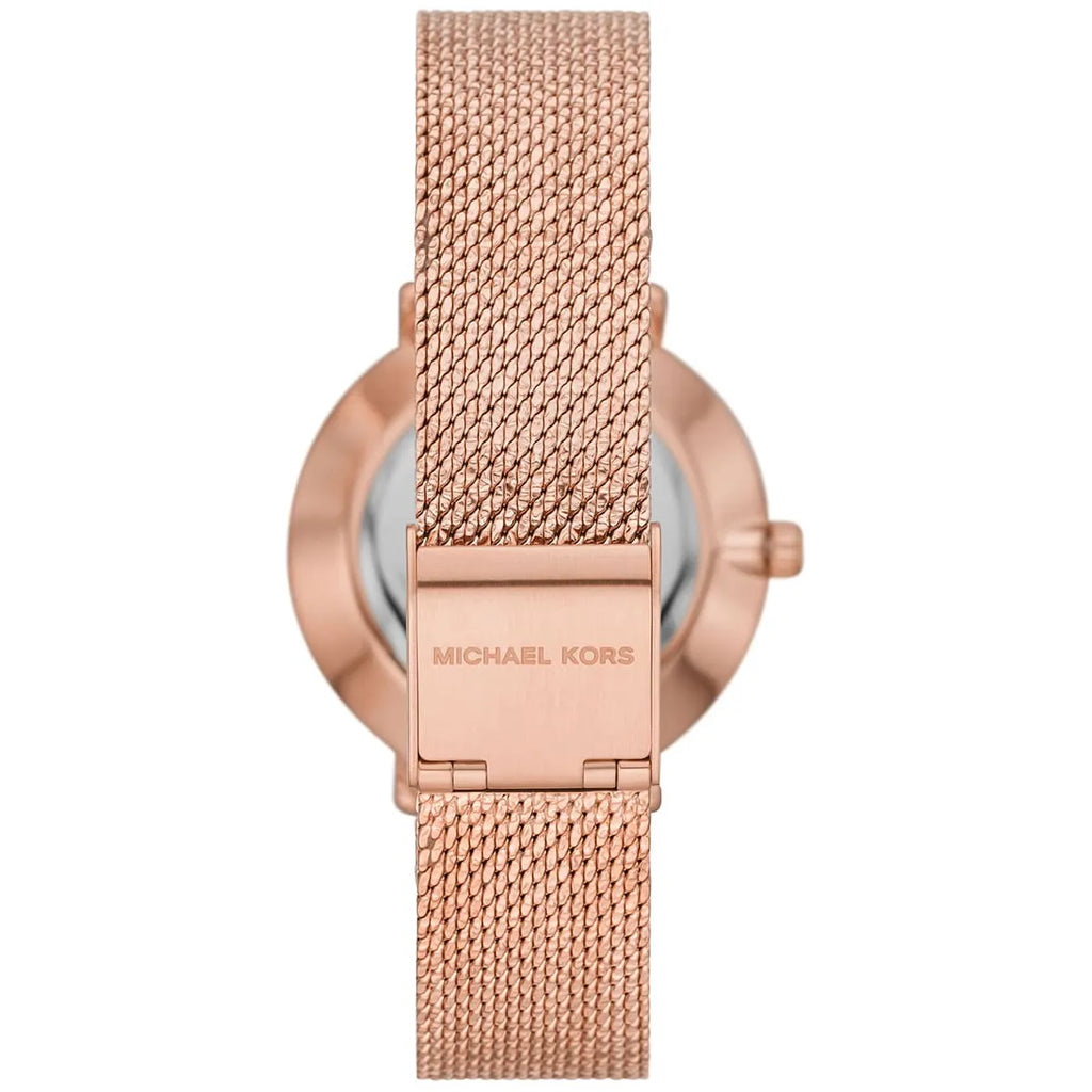 Michael Kors Mini Pyper White MOP Dial Rose-gold Women's Watch - MK4588