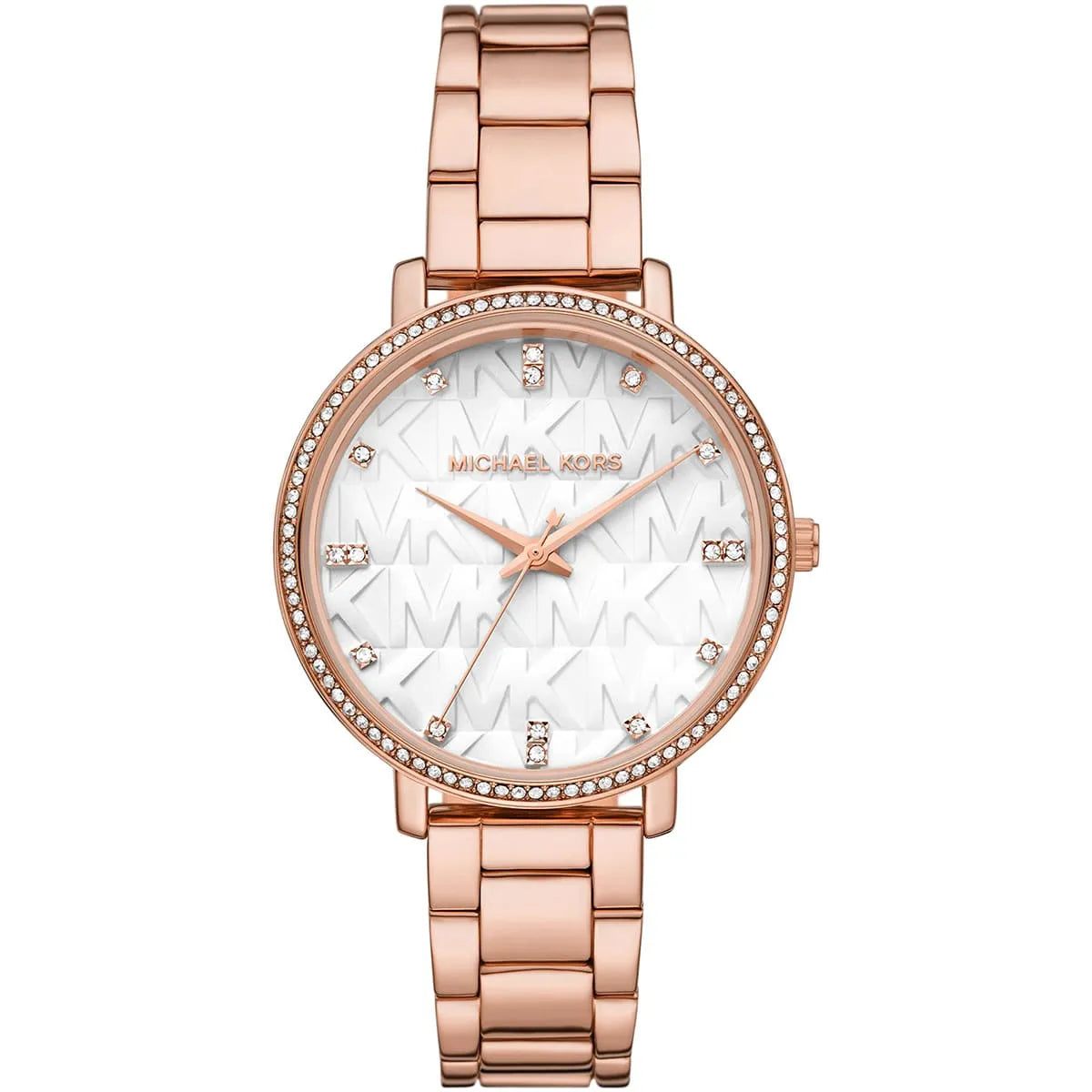 Michael Kors Pyper Quartz Crystal Rose Gold-Tone Women's Watch - MK4594 Hoofdafbeelding