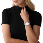 Michael Kors Mini Pyper Pavé Silver-Tone Women's Watch - MK4618