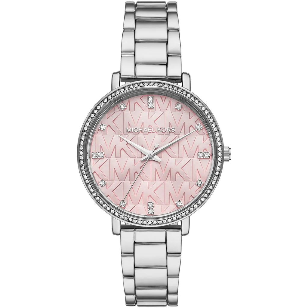 Michael Kors Pyper Pink Dial Silver Women's Watch - MK4631