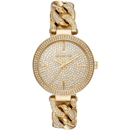 Michael Kors Catelyn 38mm Gold Dial Gold-Tone Crystal Women's Watch MK4674
