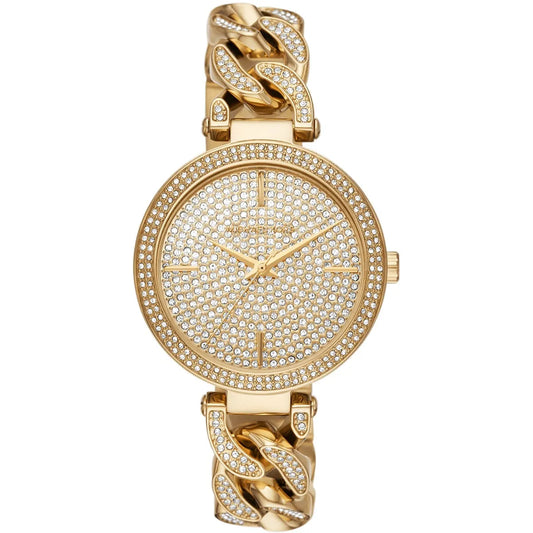 Michael Kors Catelyn 38mm Gold Dial Gold-Tone Crystal Women's Watch MK4674