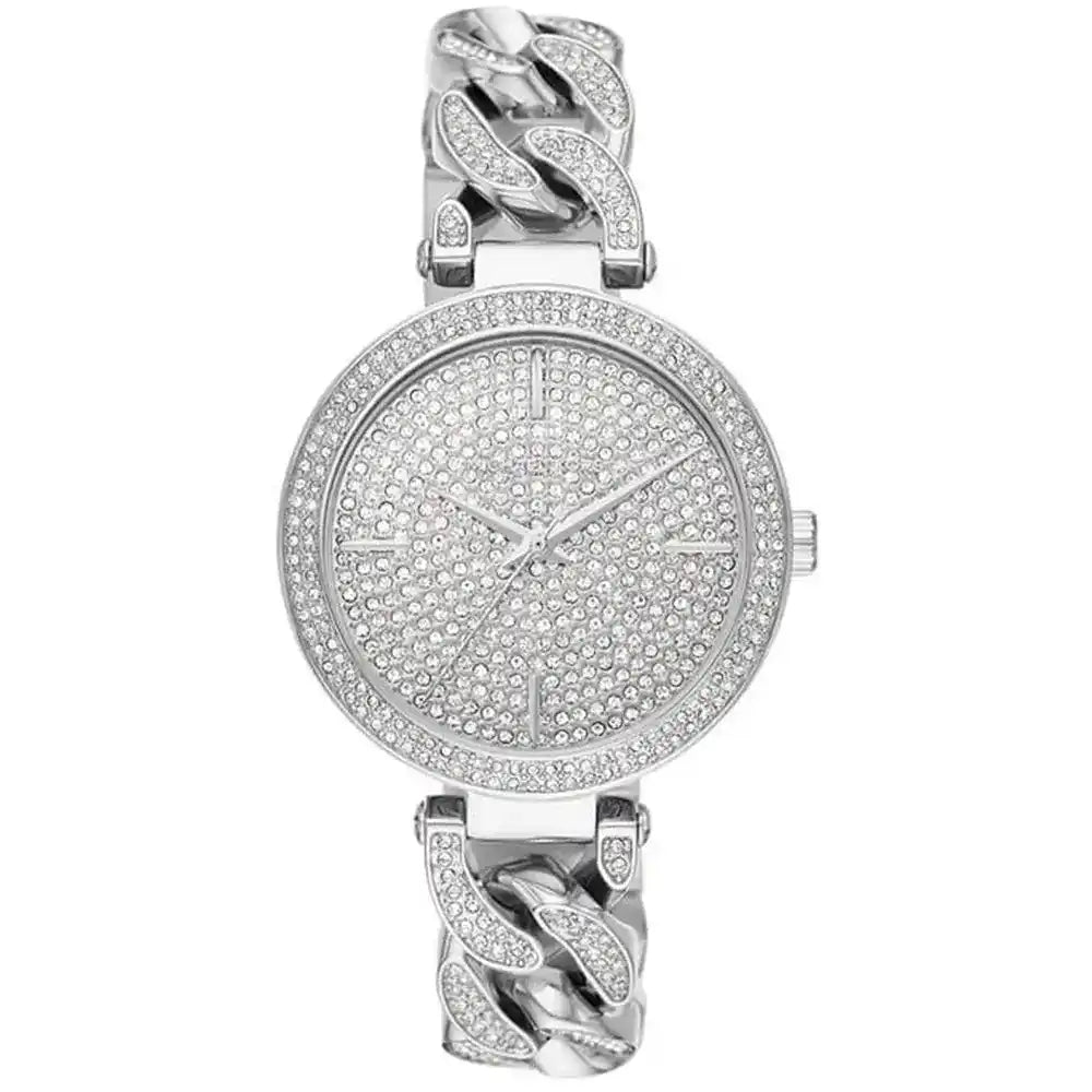 Michael Kors Catelyn Silver Glitz Chain Women's Watch - MK4675 Hoofdafbeelding
