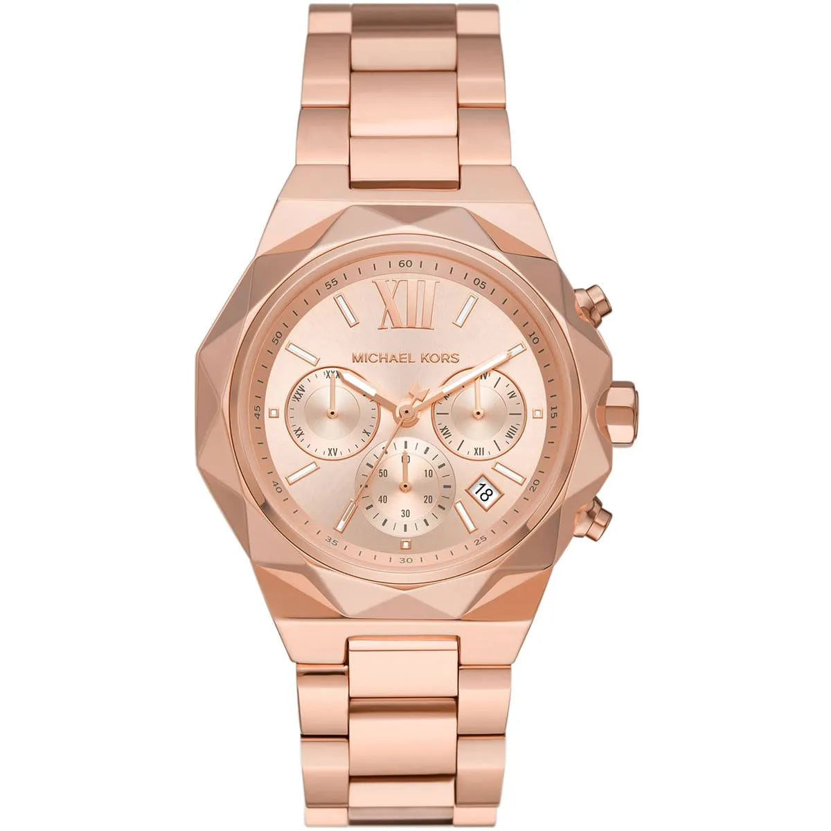 Michael Kors Raquel Chronograph Rose Gold-Tone Watch - MK4688 Hoofdafbeelding