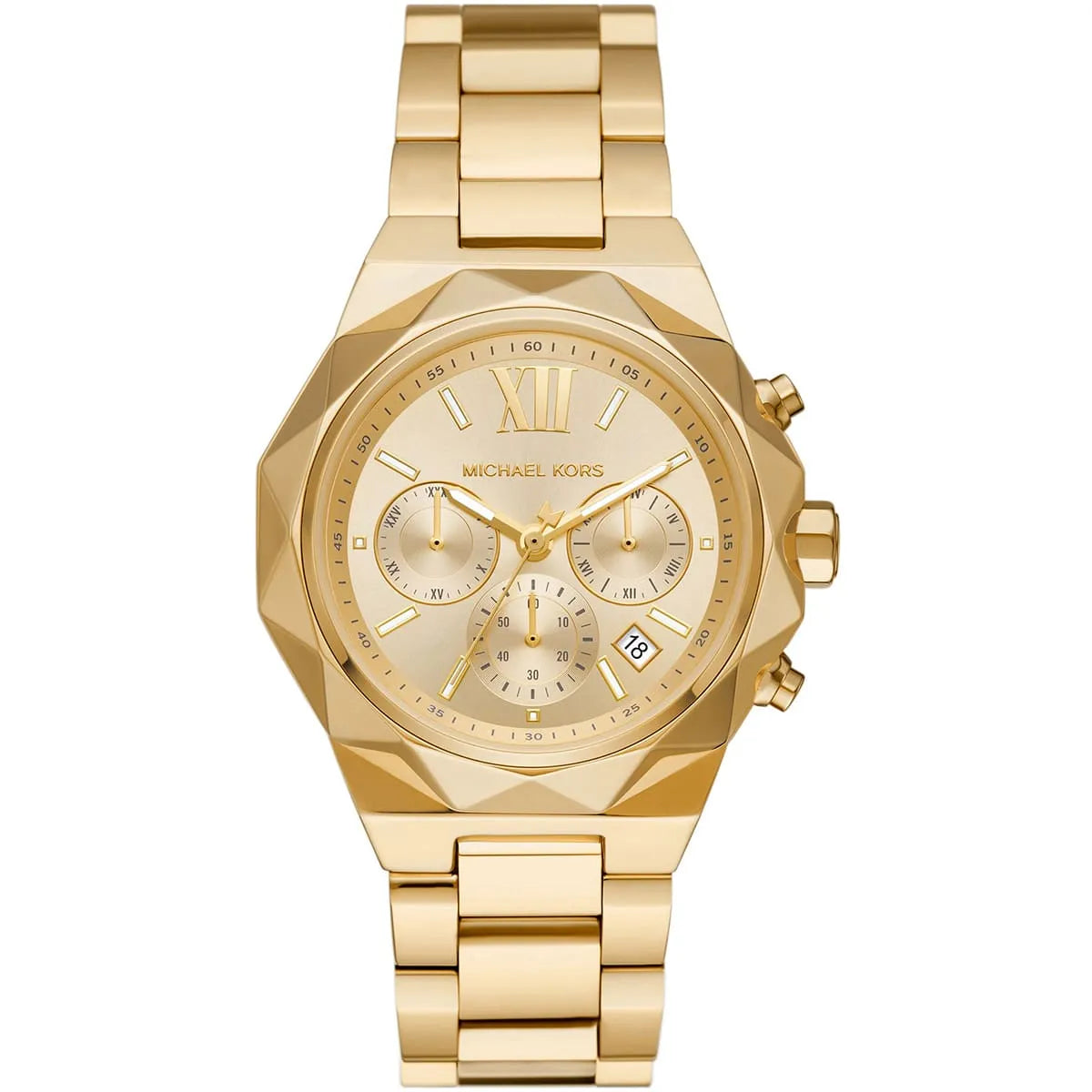 Michael Kors oversized Raquel horloge in goudkleur - MK4690 Hoofdafbeelding