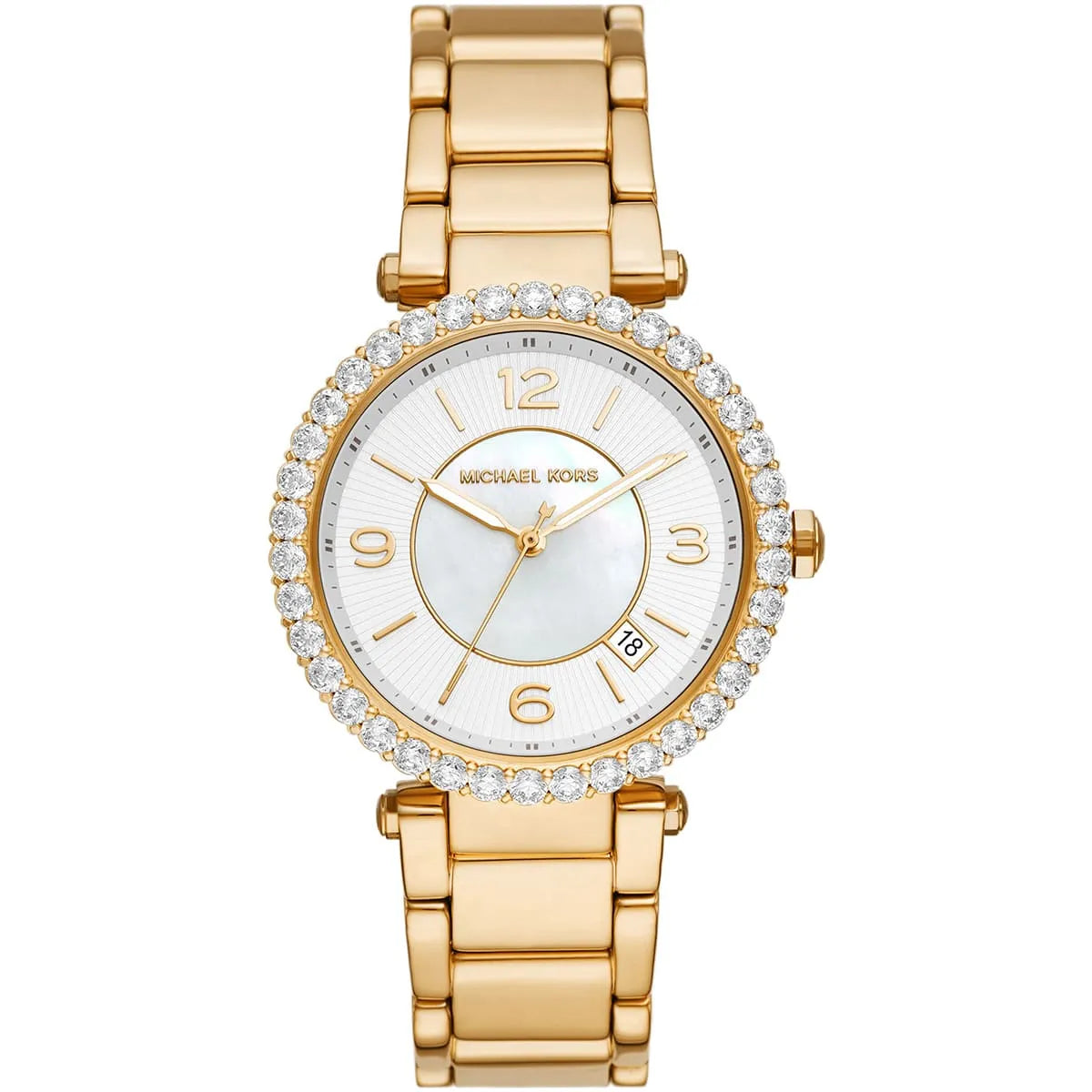Michael Kors Parker Lux dameshorloge in roségoudkleur - MK4693 Hoofdafbeelding