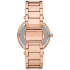 Michael Kors Parker Three-Hand White MOP Dial Rose Gold Women's Watch - MK4695