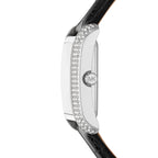 Michael Kors Emery Emery Pavé Silver-Tone and Black Leather - MK4696