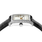 Michael Kors Emery Emery Pavé Silver-Tone and Black Leather - MK4696
