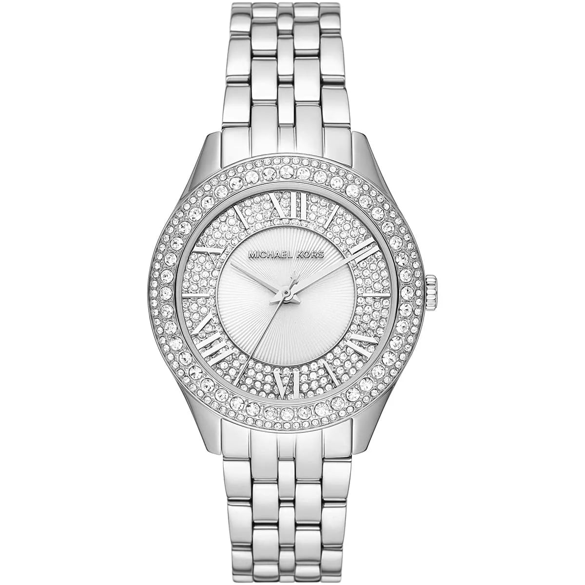 Michael Kors Harlowe Pavé Silver Women's Watch - MK4708 Hoofdafbeelding