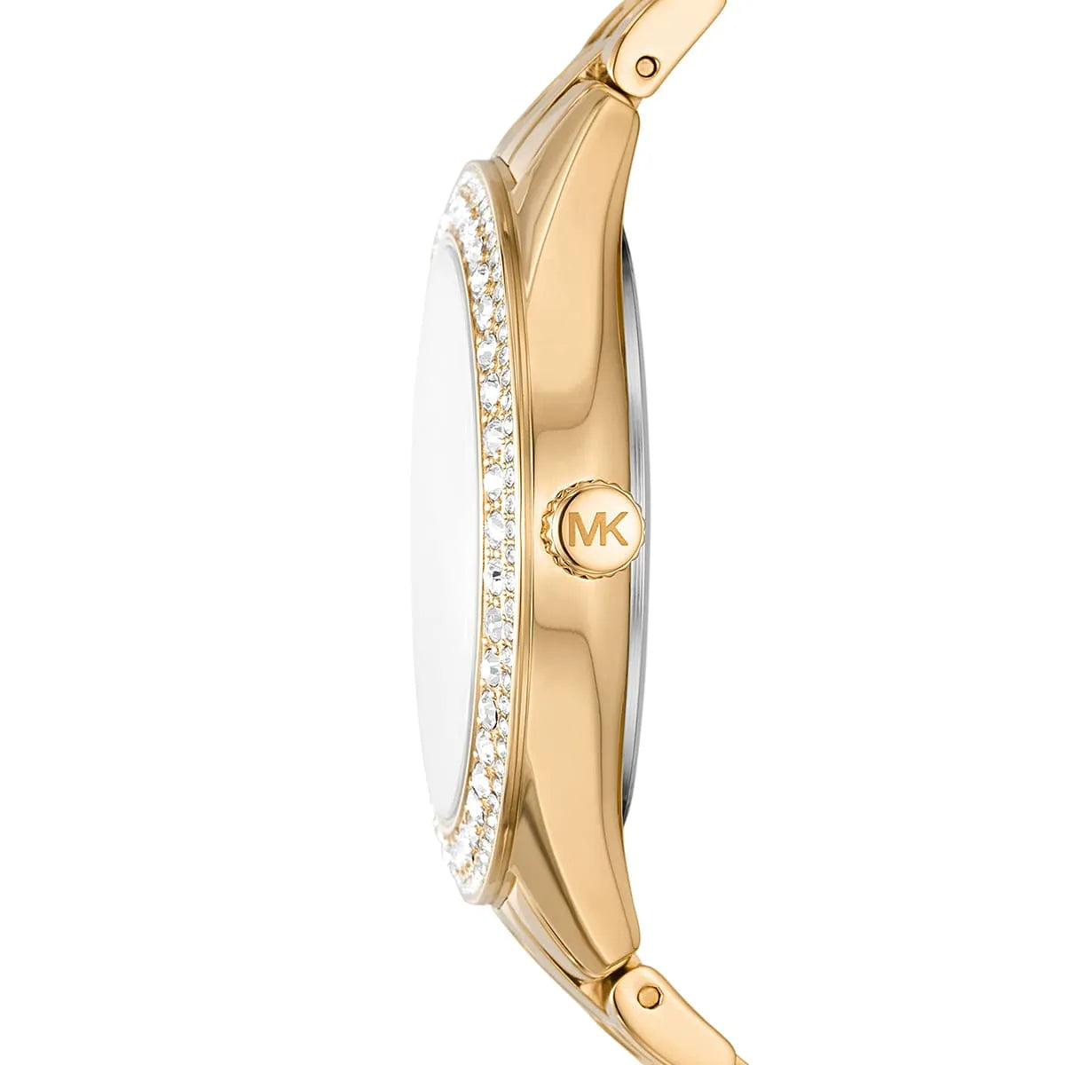 Michael Kors Harlowe Pave Quartz Crystal Gold-Tone Women's Watch - MK4709 Secundaire afbeelding