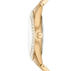 Michael Kors Harlowe Pave Quartz Crystal Gold-Tone Women's Watch - MK4709