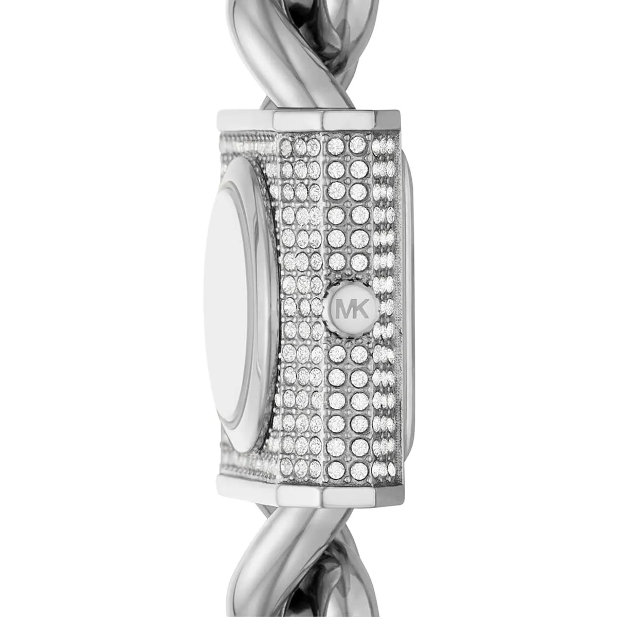 Michael Kors Mini Lock Pavé Silver-Tone Chain Women's Watch - MK4718 Secundaire afbeelding
