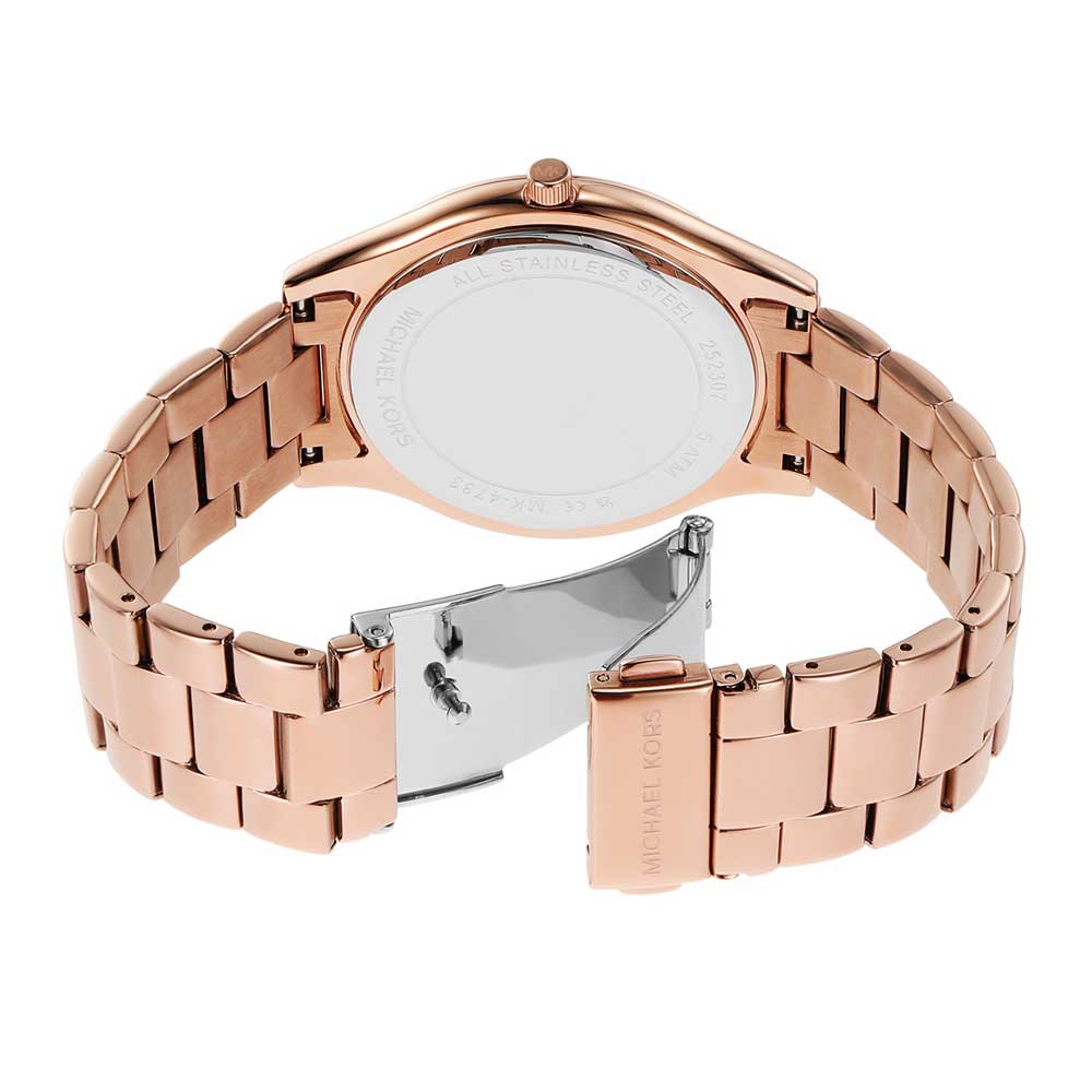 Michael Kors Slim Runway Rose Gold Women's Watch - MK4733 Secundaire afbeelding