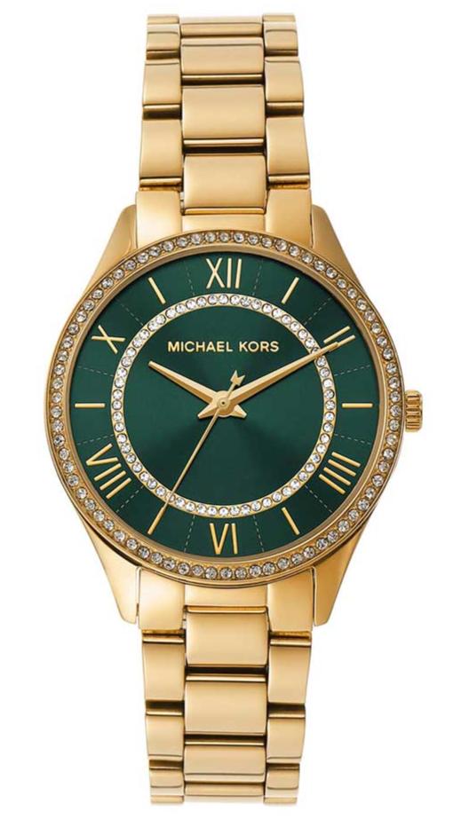 Michael Kors Lauryn Green Dial gold Women's Watch - MK4737 Hoofdafbeelding