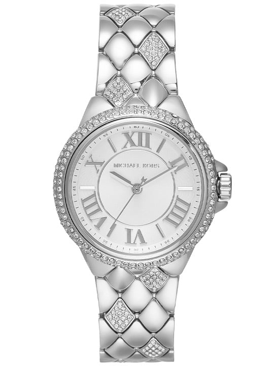 Michael Kors Mini Camille Pavé Silver-Tone Women's Watch - MK4804 Hoofdafbeelding