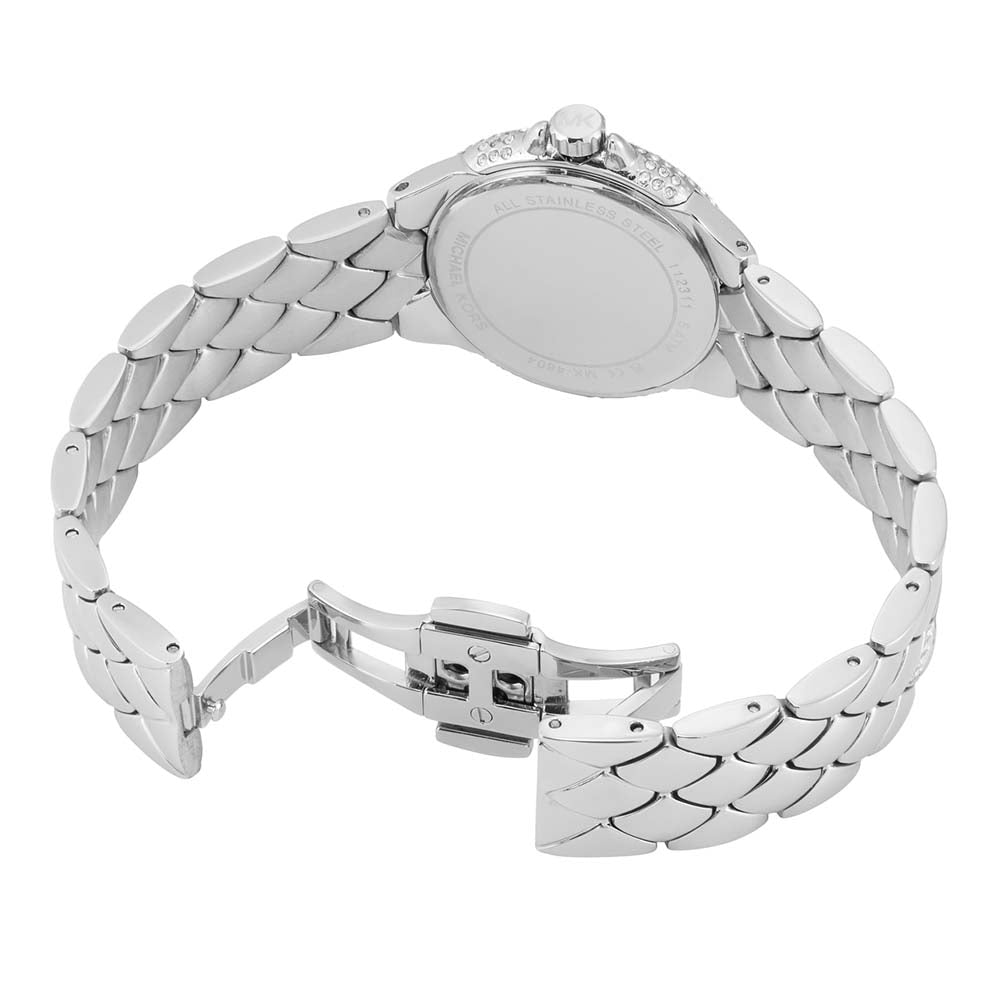 Michael Kors Mini Camille Pavé dameshorloge in zilverkleur - MK4804 Secundaire afbeelding