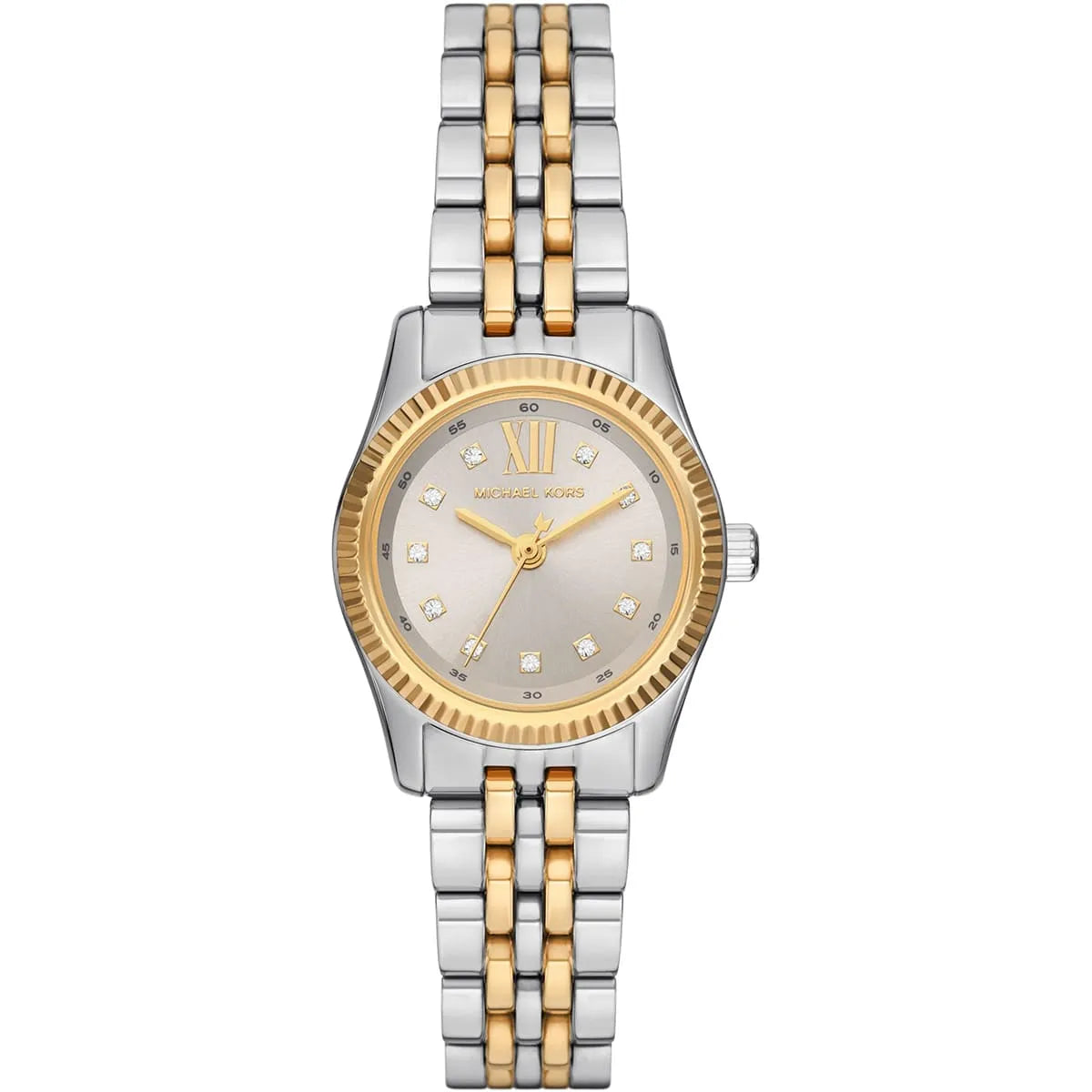 Michael Kors Lexington 26mm Silver Dial Two-Tone Women's Watch MK4815