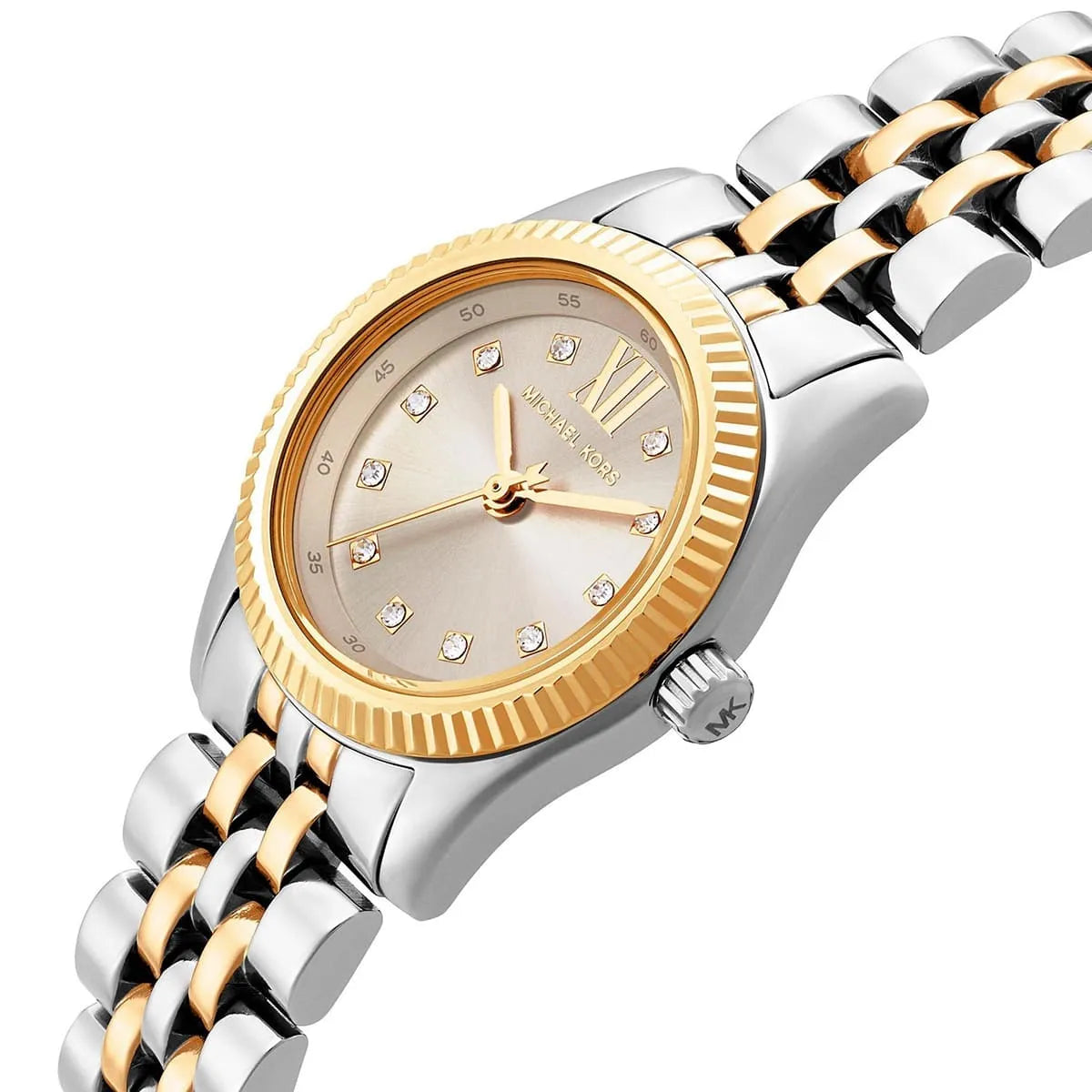 Michael Kors Lexington 26mm Silver Dial Two-Tone Women's Watch MK4815