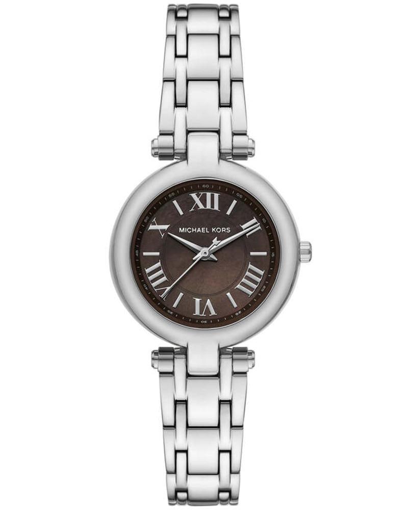 Michael Kors Laney Three-Hand Brown Dial Silver Women's Watch - MK4894 Hoofdafbeelding
