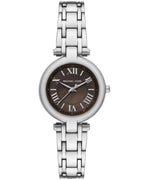 Michael Kors Laney Three-Hand Brown Dial Silver Women's Watch - MK4894