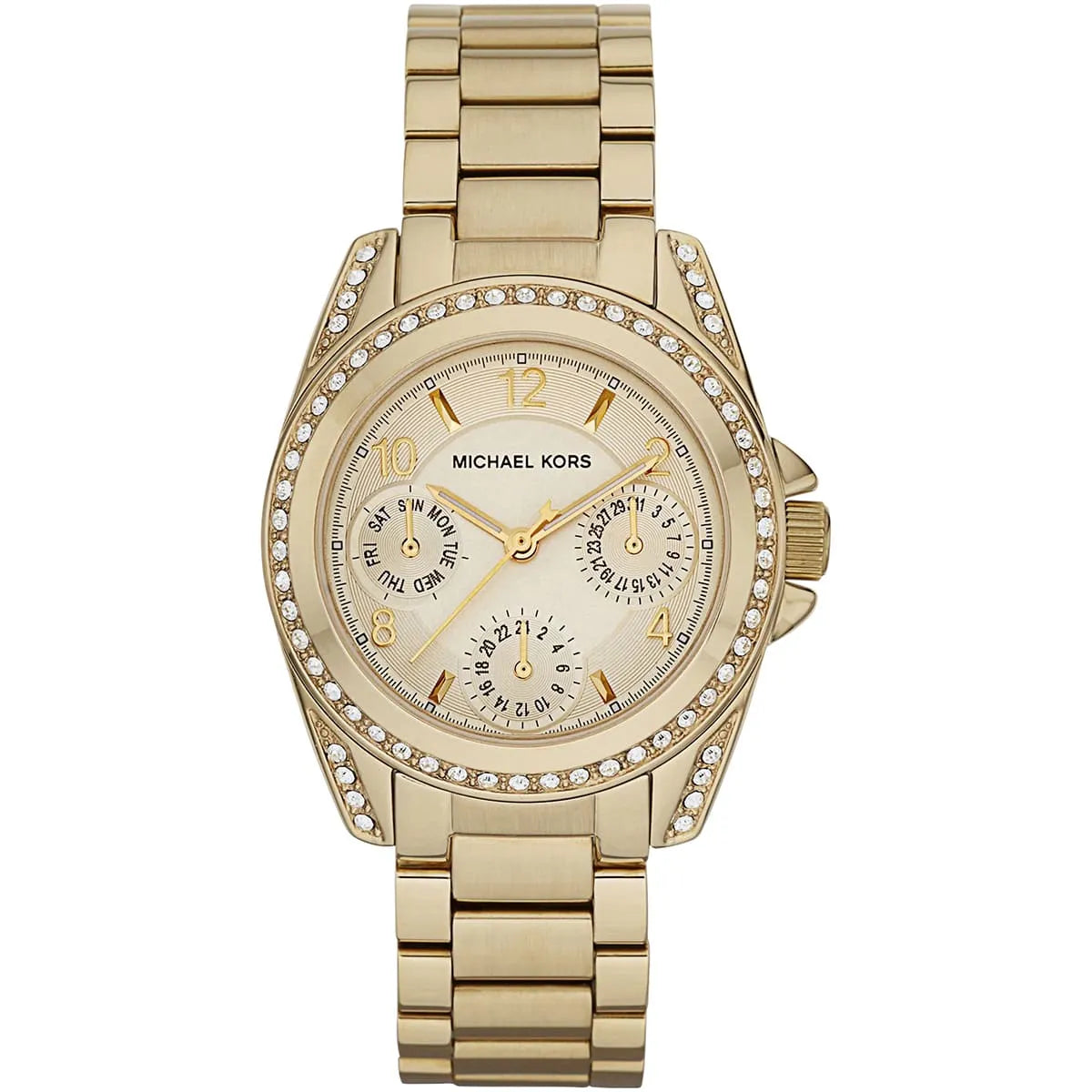Michael Kors Blair Dameshorloge met champagnekleurige wijzerplaat en goudkleurige afwerking - MK5639 Hoofdafbeelding