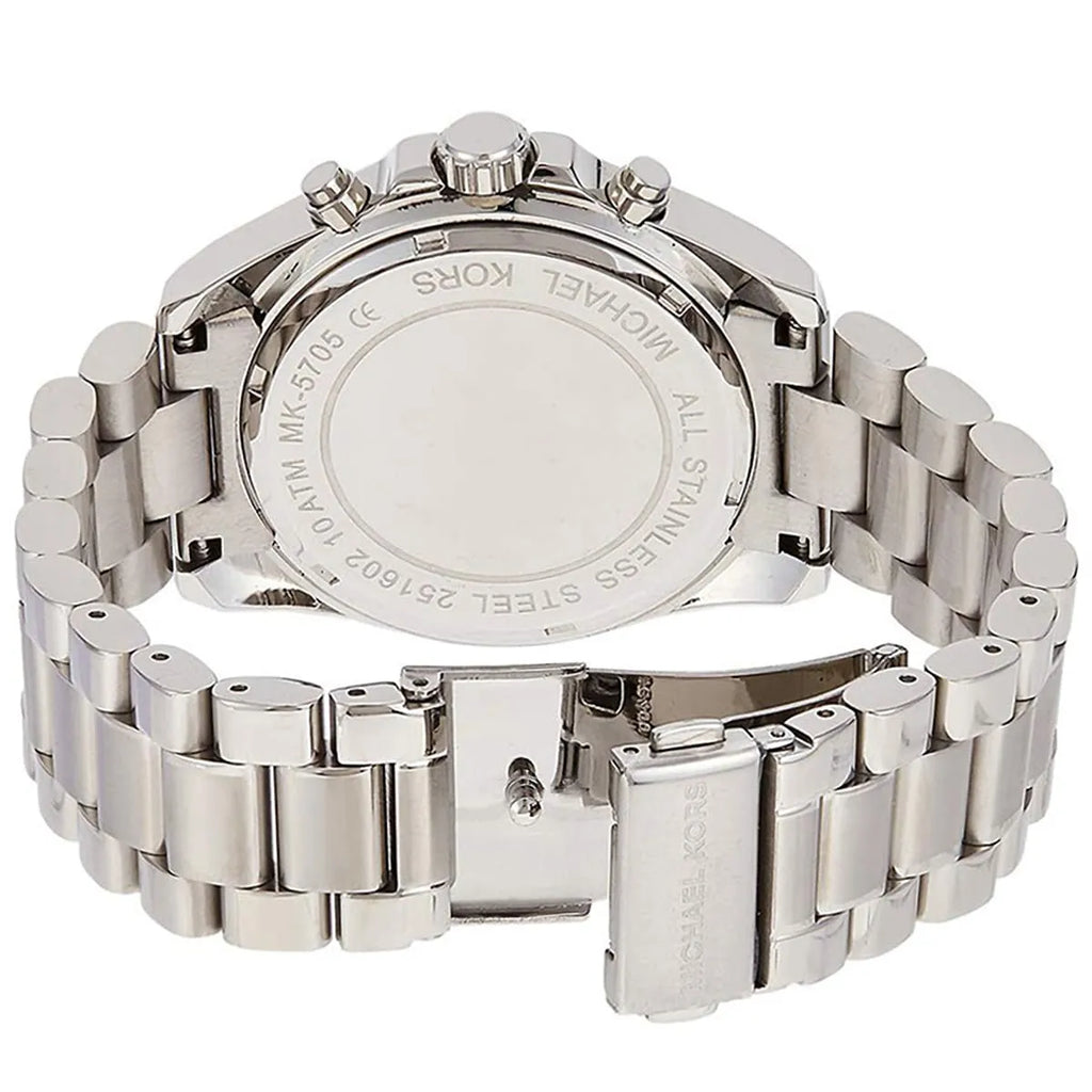 Michael Kors Bradshaw Chronograph Black Dial Silver Unisex Watch - MK5705