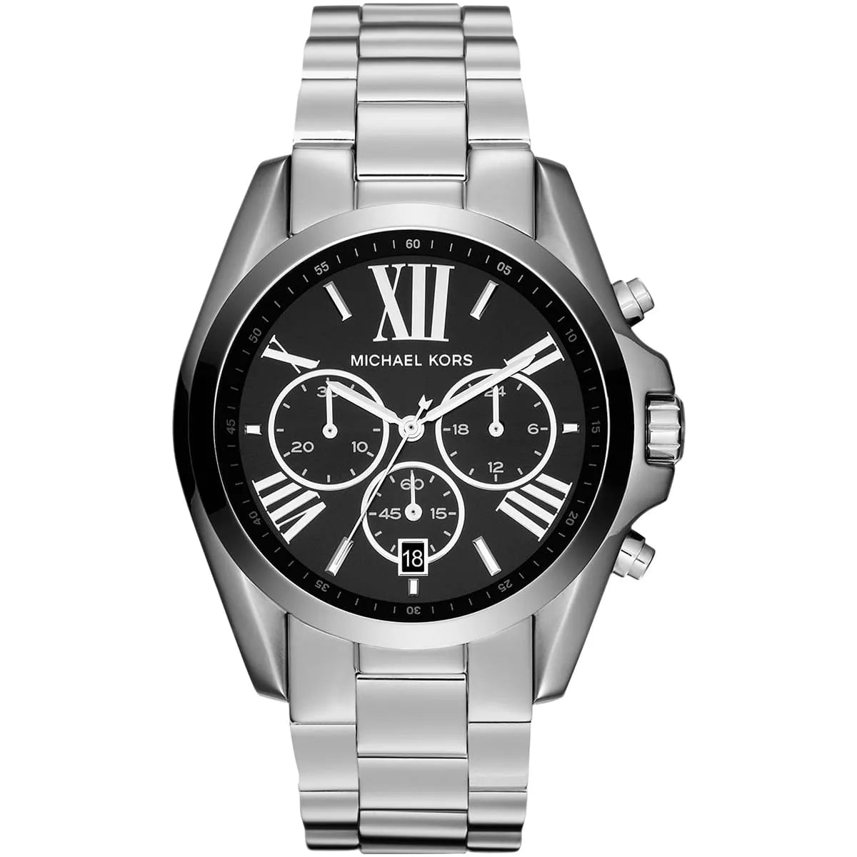 Michael Kors Bradshaw Chronograph Black Dial Silver Unisex Watch - MK5705 Hoofdafbeelding